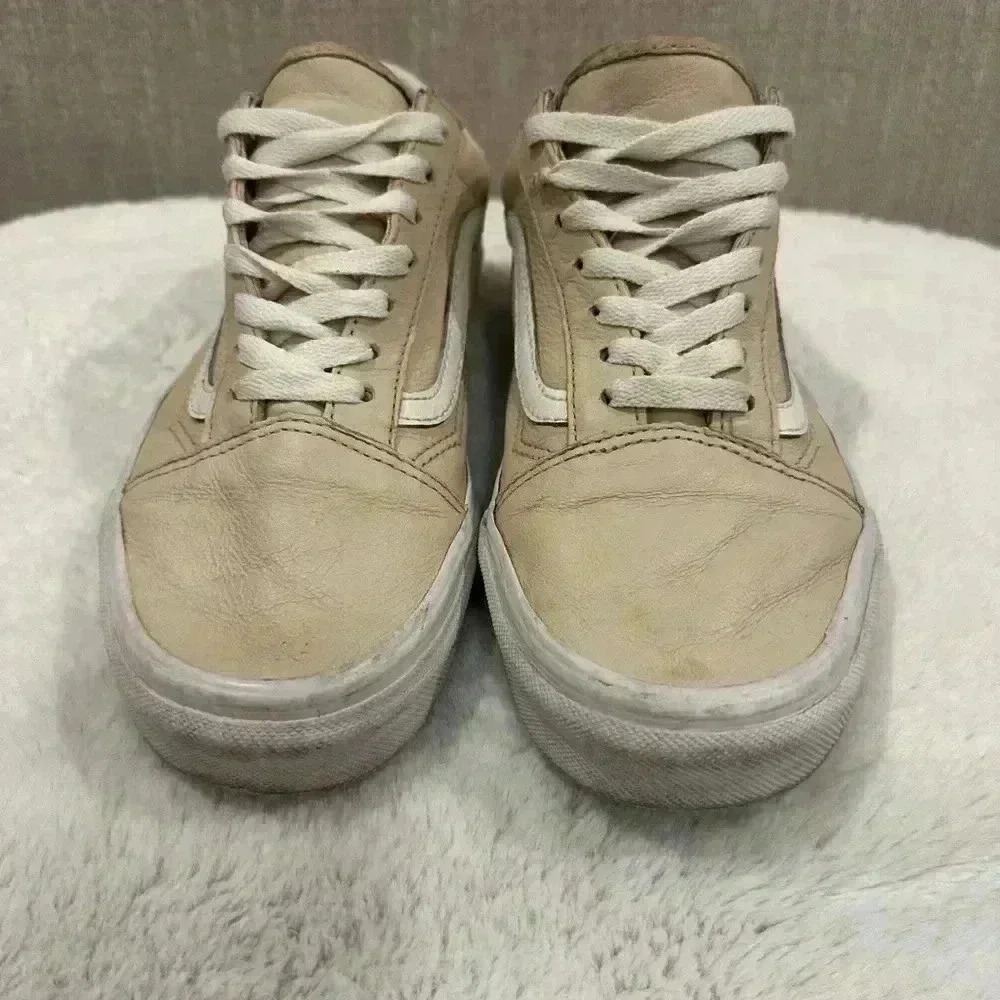 Vans Old Skool Leather Men's 6/ Women’s 7.5 Shoes Sand Dollar